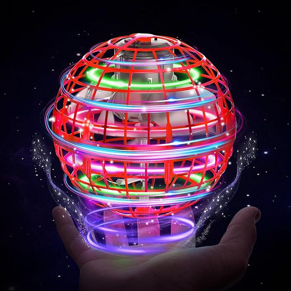 لعبة الكرة الطائرة تدور 360 درجة, سبينر مع تحكم يدوي ، مصابيح LED سحرية