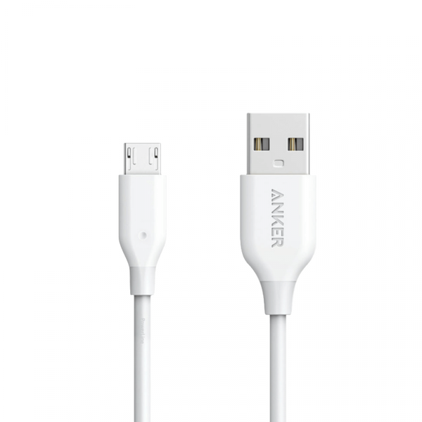 Anker Powerline Micro USB Charger Cable 90cm - White