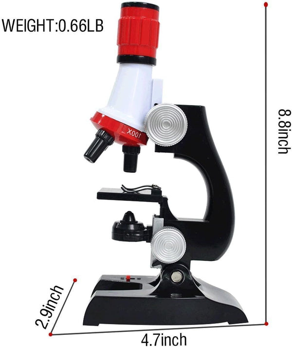 مجموعة مجهر العلوم للأطفال ,مجهر تكبير مع ضوء ليد لتنمية الاستكشاف لدى طفلك