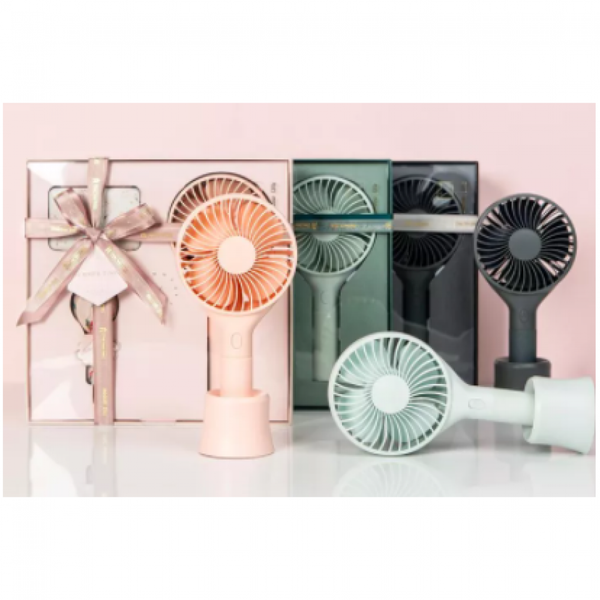 Maoxin Summer Time Gift Set - 10000mAh Mini Power Bank, 50cm Mini USB Data Cable and Portable USB Fan - Pink