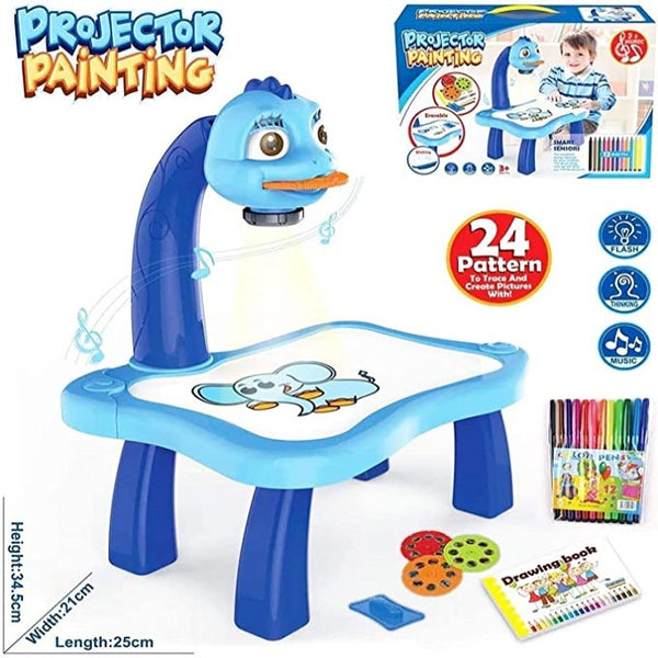 KIDS Projector PAINTING DESK Drawing Board Table With Projection Function Children Painting Table Educational Toys