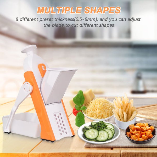 Vegetable Slicer Mandolin is one of the essential kitchen tools for cutting vegetables quickly and easily and in several thicknesses