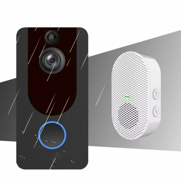 Smart Visual Video Doorbell 1080p HD Night Vision PIR Camera Wireless WiFi Security Home
